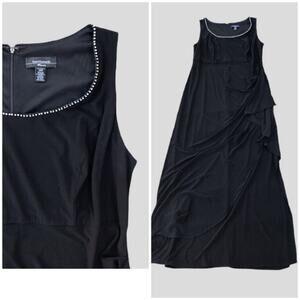 R & M Richards elegant maxi dress with rhinestone neckline 14W